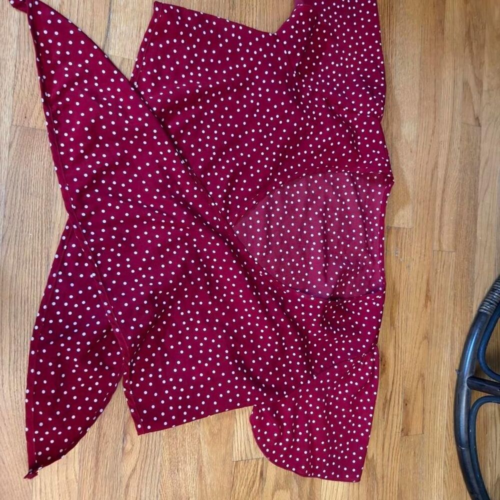 Unbranded Women's Red and White Blouse